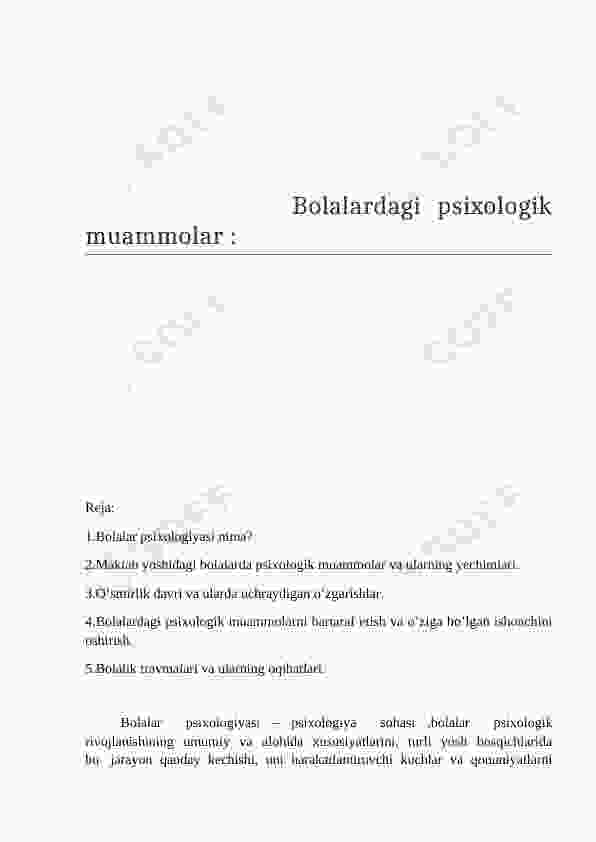 Fohishalar qanday psixologik muammolarni hal qilishadi?