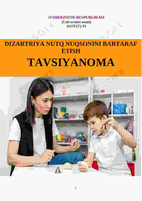 DIZARTRIYA NUTQ NUQSONINI BARTARAF ETISH