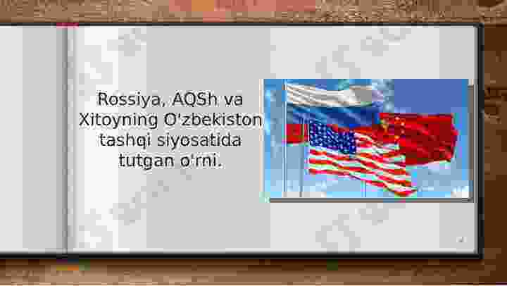 O‘ZBEKISTON–ROSSIYA.