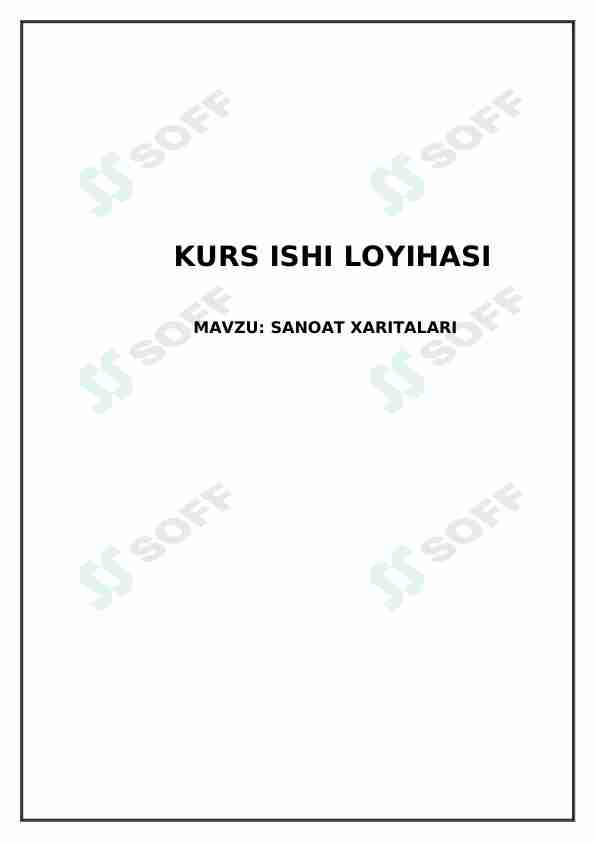 Sanoat xaritalari