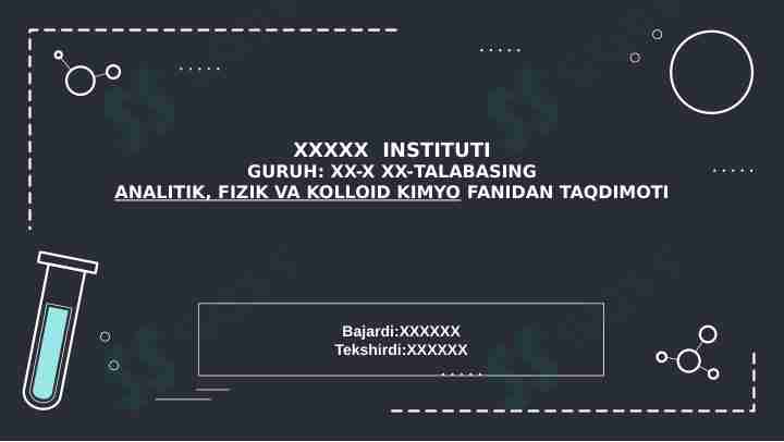 YUQORI MOLEKULYAR BIRIKMALAR ERITMALARINING KOLLOID ERITMALARGA OXSHASHLIGI VA FARQLARI.