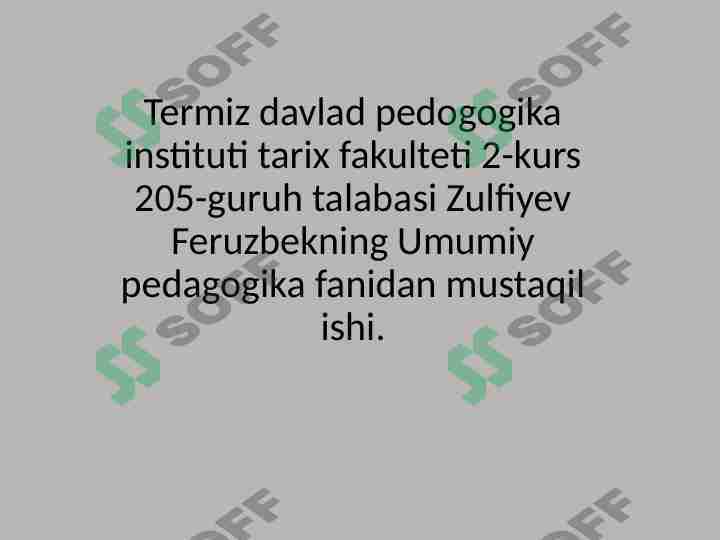 ,,Avesto'' da ta'lim - tarbiyaga oid fikrlar.