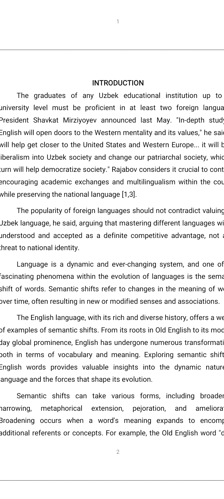 Tabiat bilan tanishtirishda mutafakkirlar merosidan foydalanish