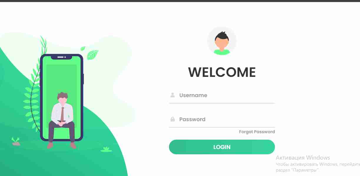 Kirish Qismi Uchun Login Formasi Shabloni 