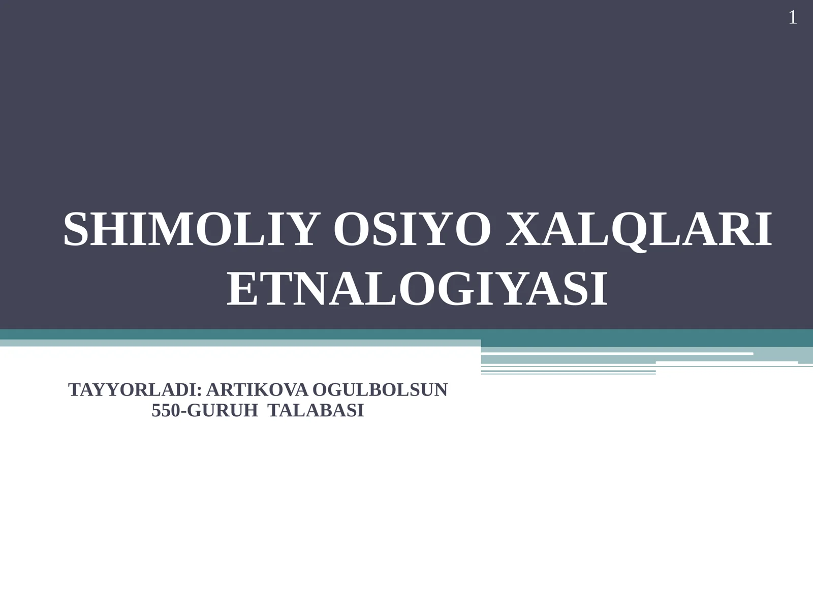 SHIMOLIY OSIYO XALQLARI