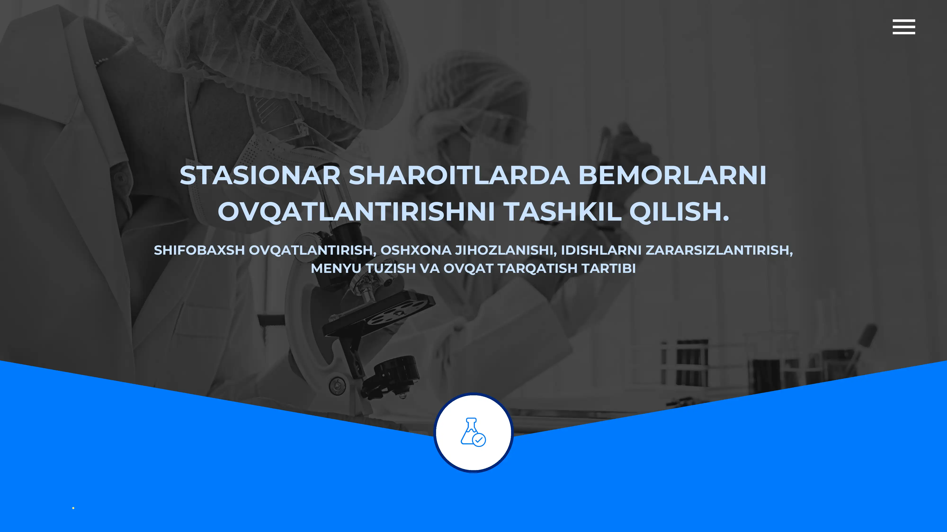 Stasionarda bemorlarni ovqatlantirishning maqsadi