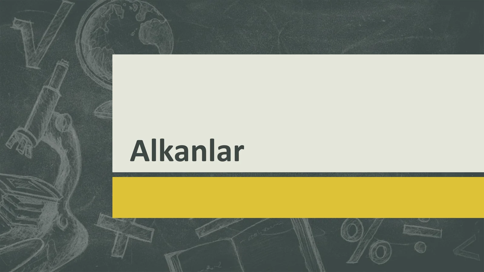 Alkanlar