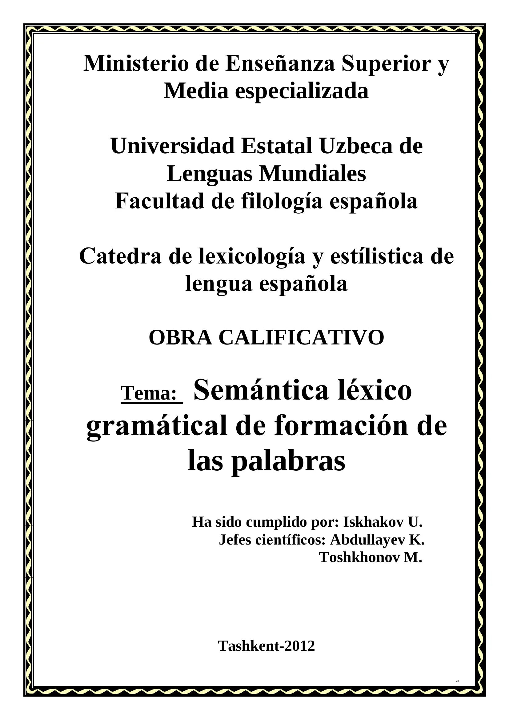 OBRA CALIFICATIVO