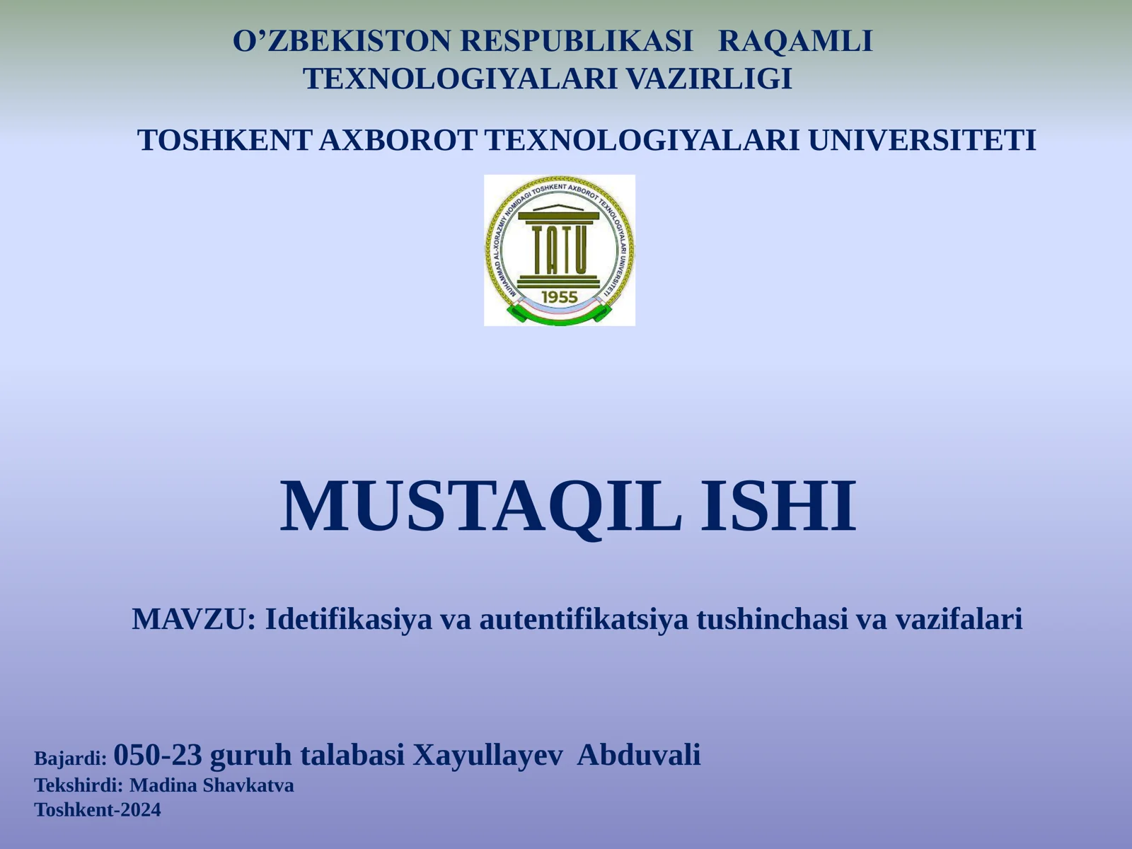 Xavfsiz parol boshqaruv tizimlari va autentifikatsiya usullari