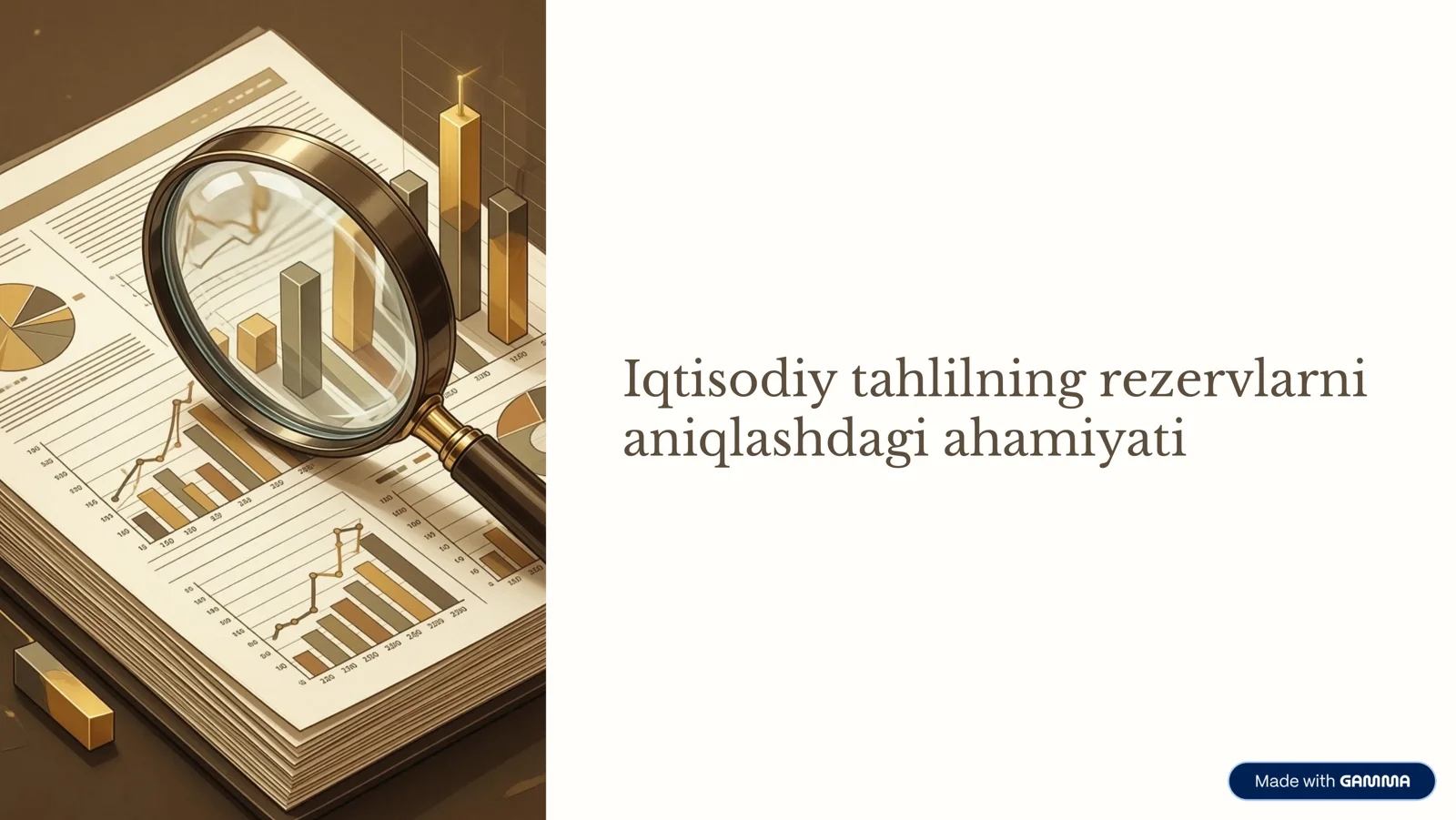 Iqtisodiy tahlilning rezervlarni aniqlashdagi ahamiyati
