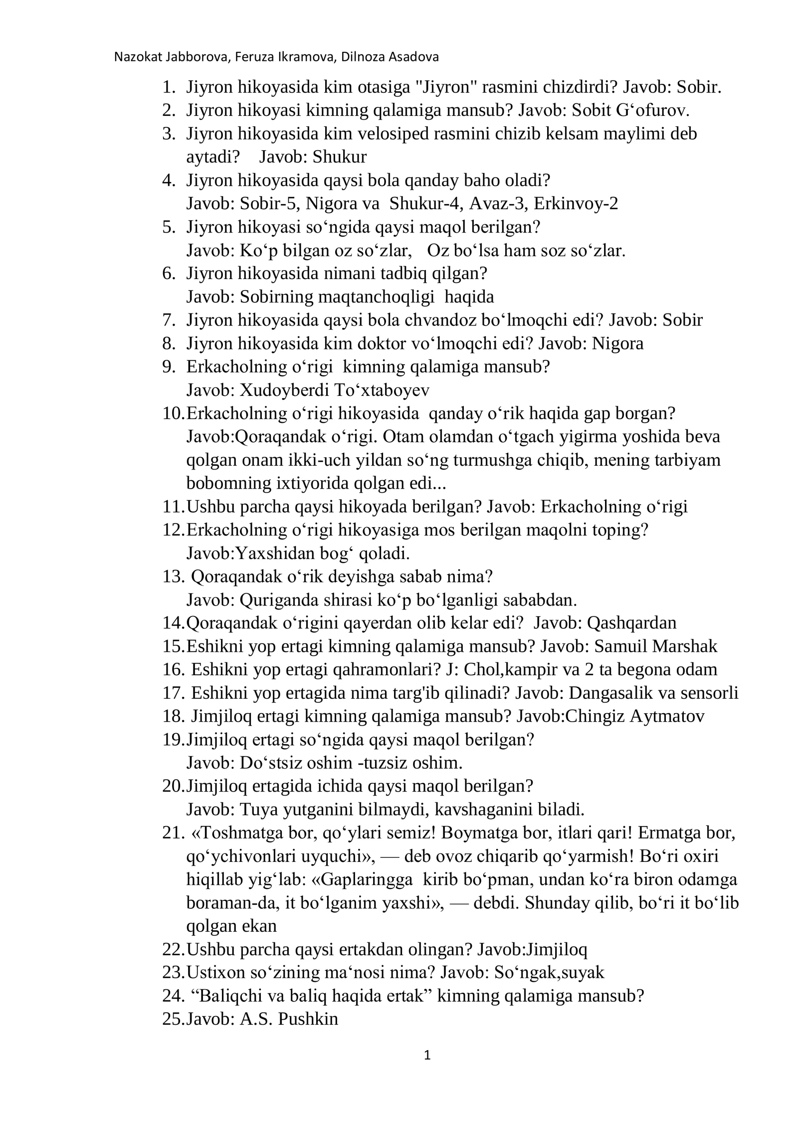 Attestatsiya testlari