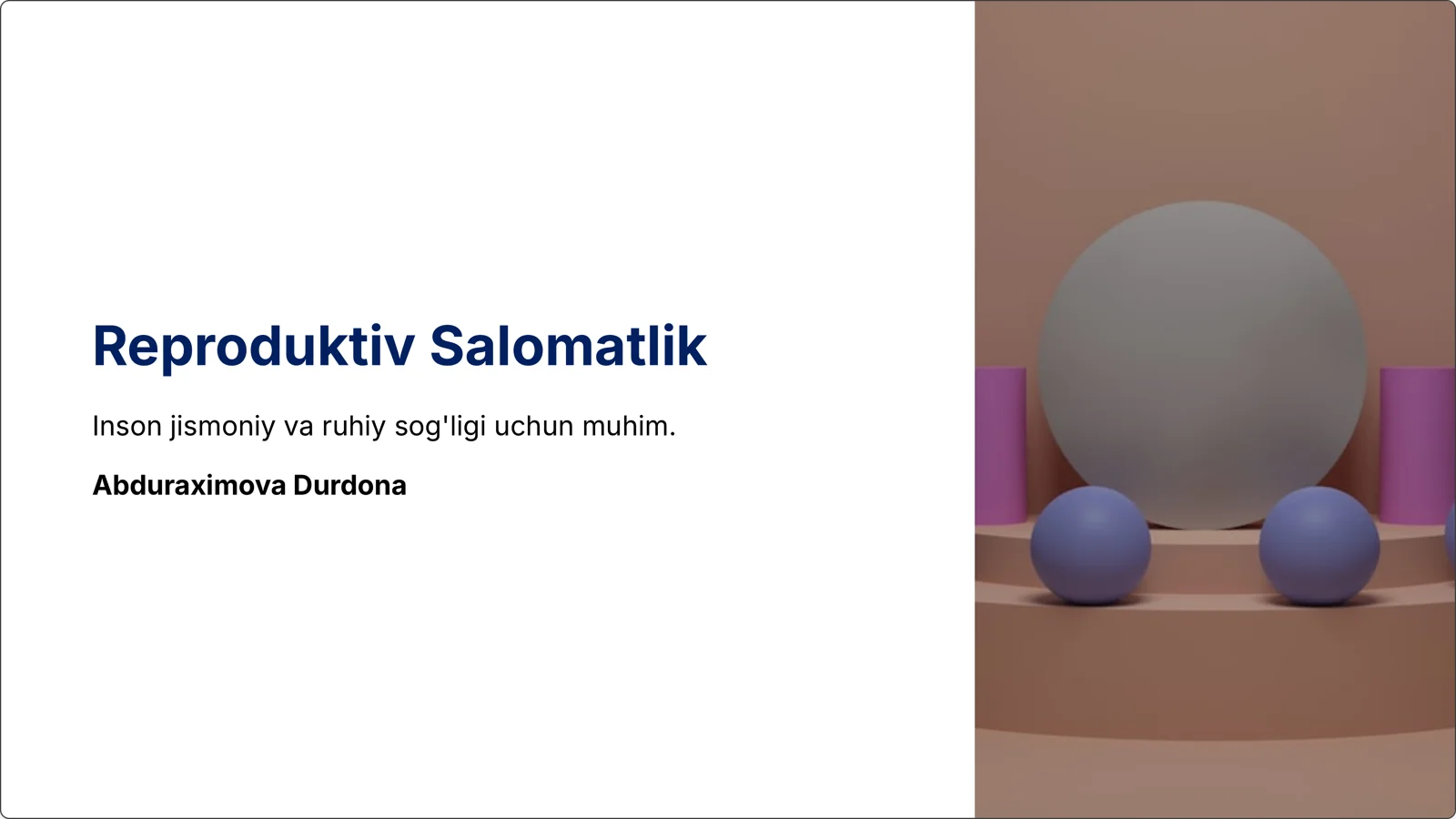 Reproduktiv Salomatlik