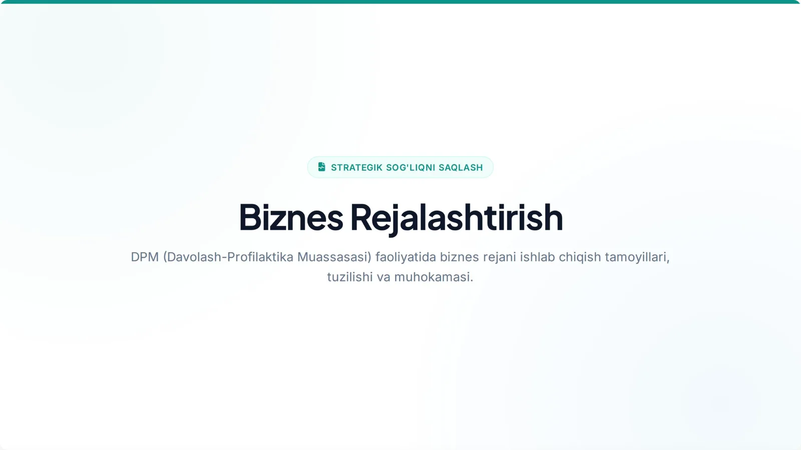 DPM biznes reja tuzish
