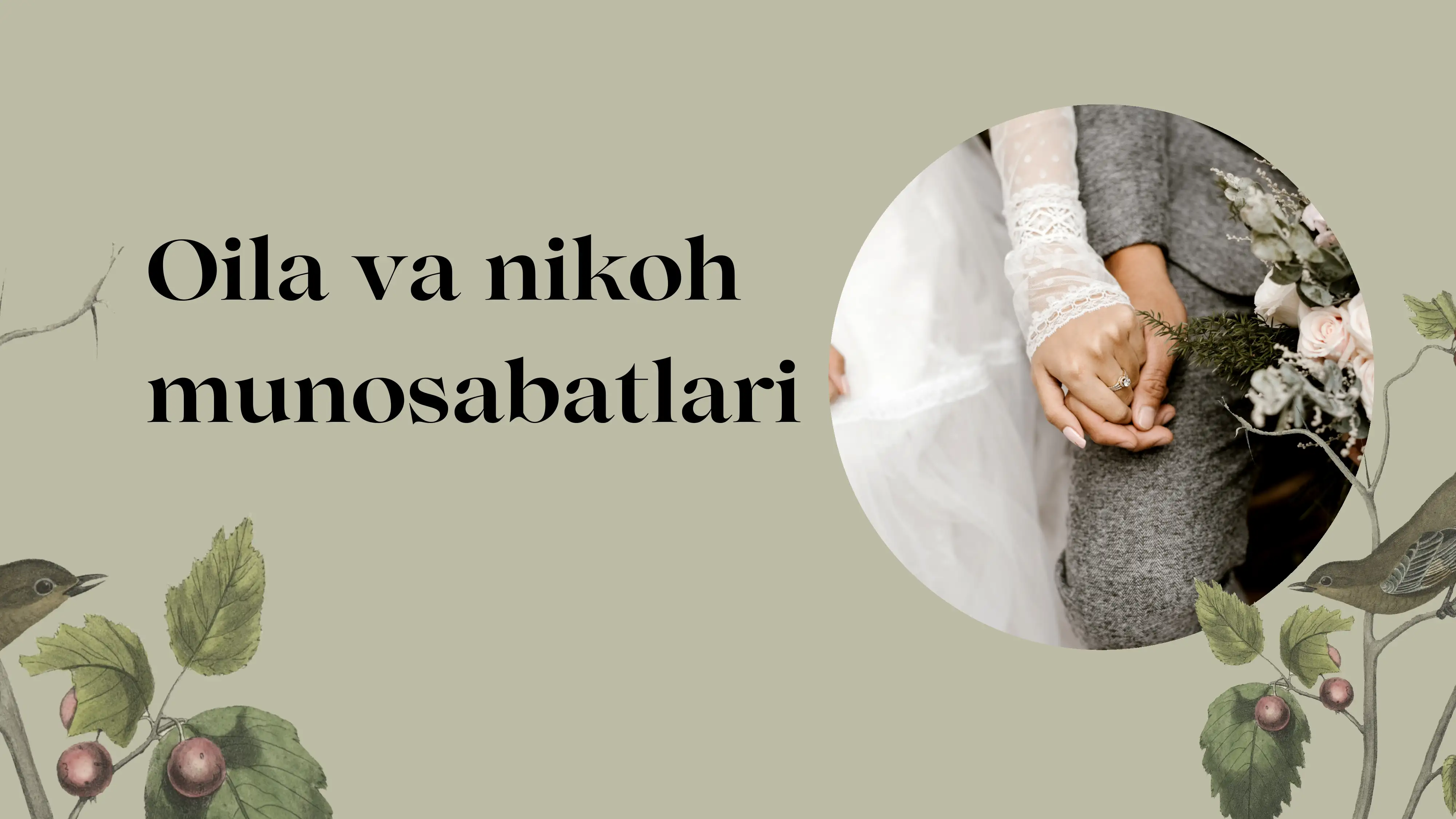 Oila nikoh munosabatlari