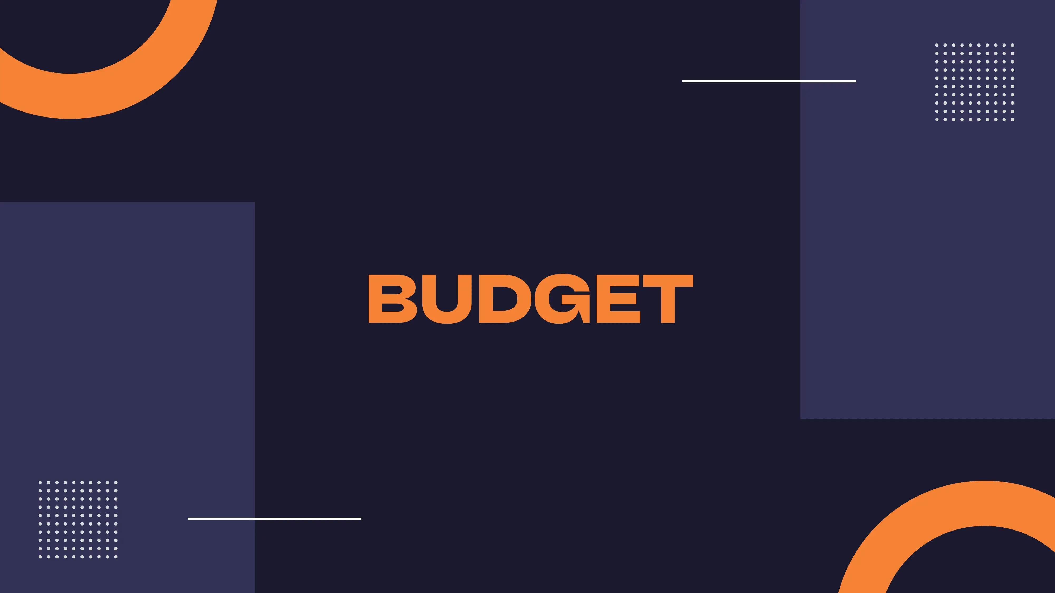 BUDGET