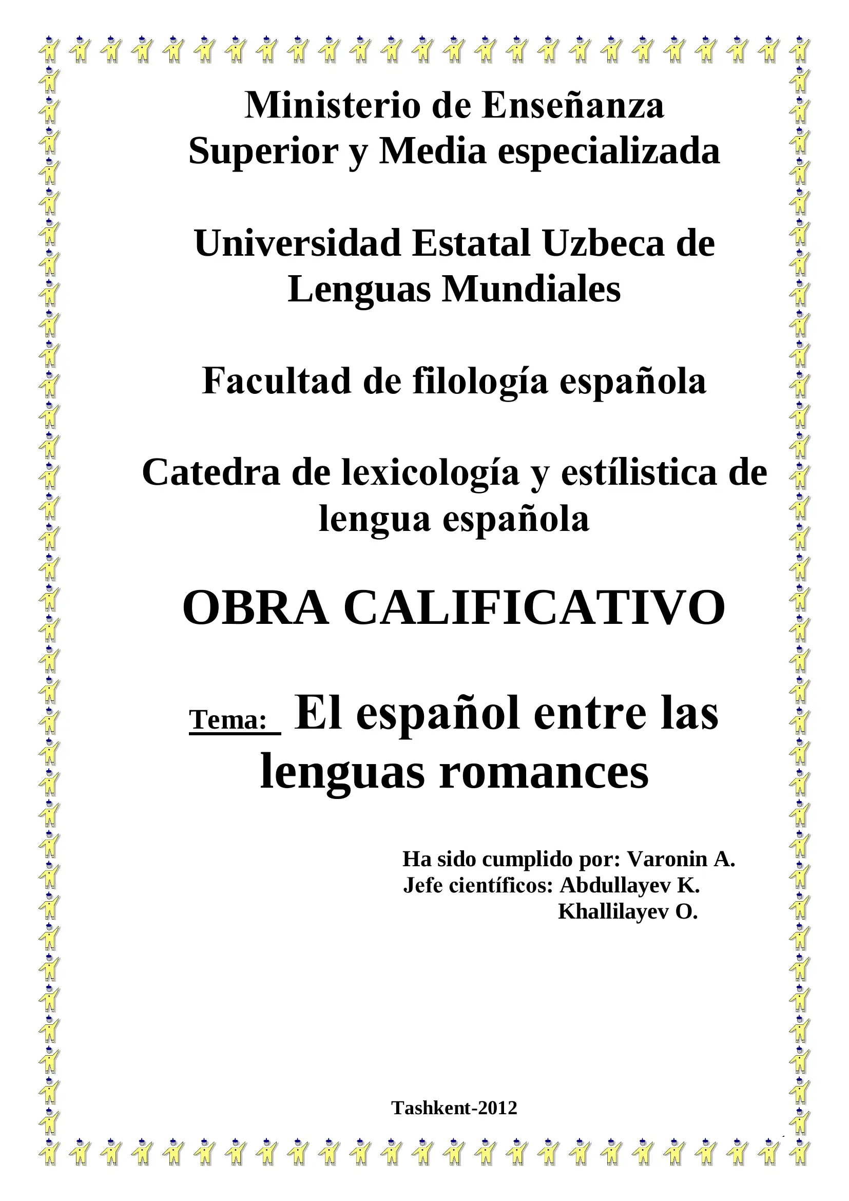 El español entre las lenguas romances