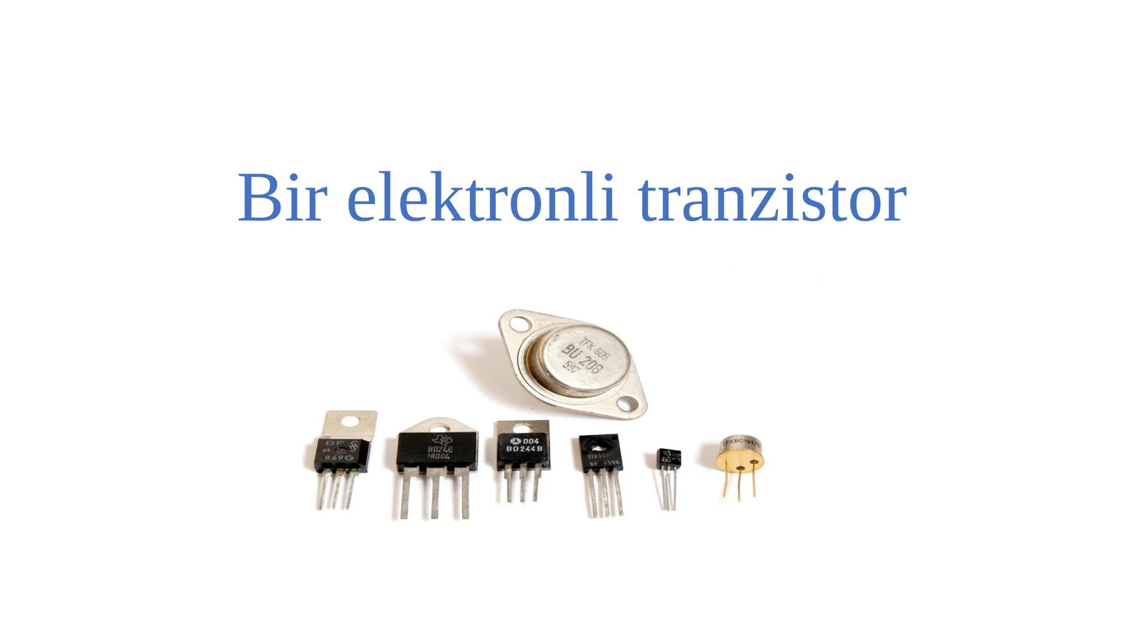 Bir elektronli tranzistor