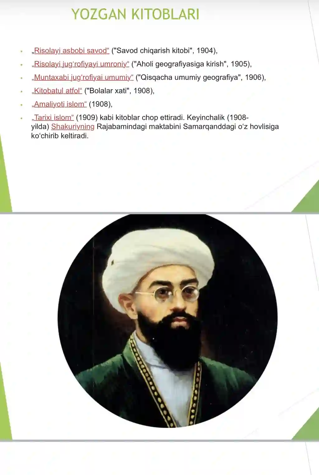 Jadidchilik MAHMUDXO’JA BEHBUDIY