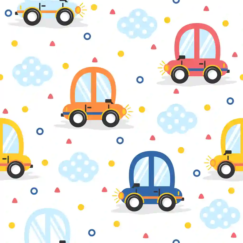 Yoqimli avtomobil multfilmlari naqshlari | Cute car cartoon pattern designs