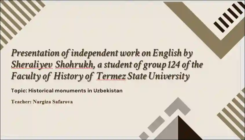 Historical monuments in Uzbekistan