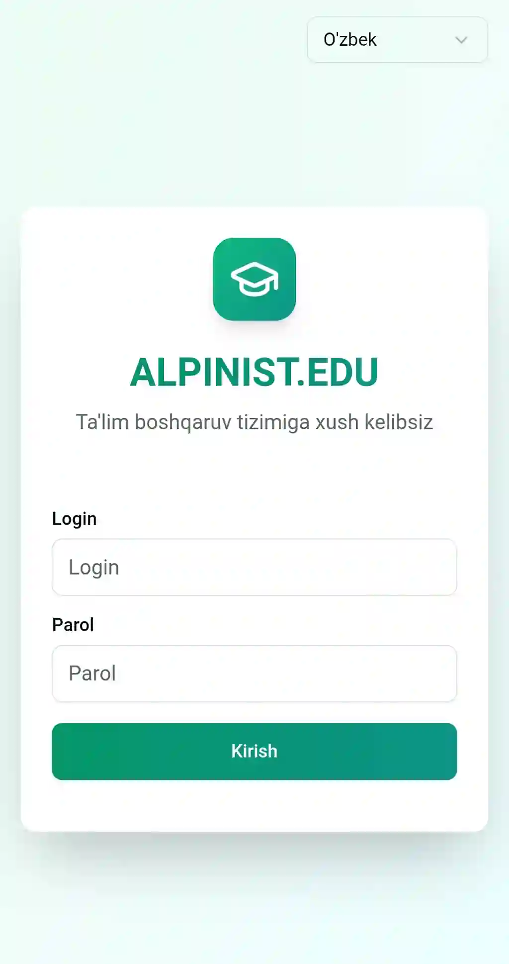 Oquv markazlar uchun sayt