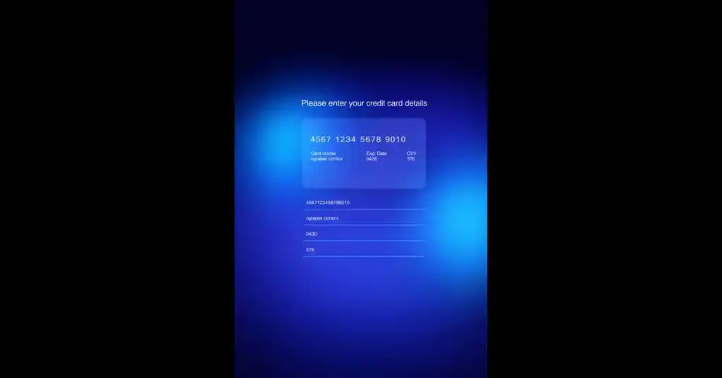 NeoCard – Glassmorphism Payment Form  • BlueWave Card UI Template  • CrystalPay Frontend Template  • NovaCard – Responsive Payment UI