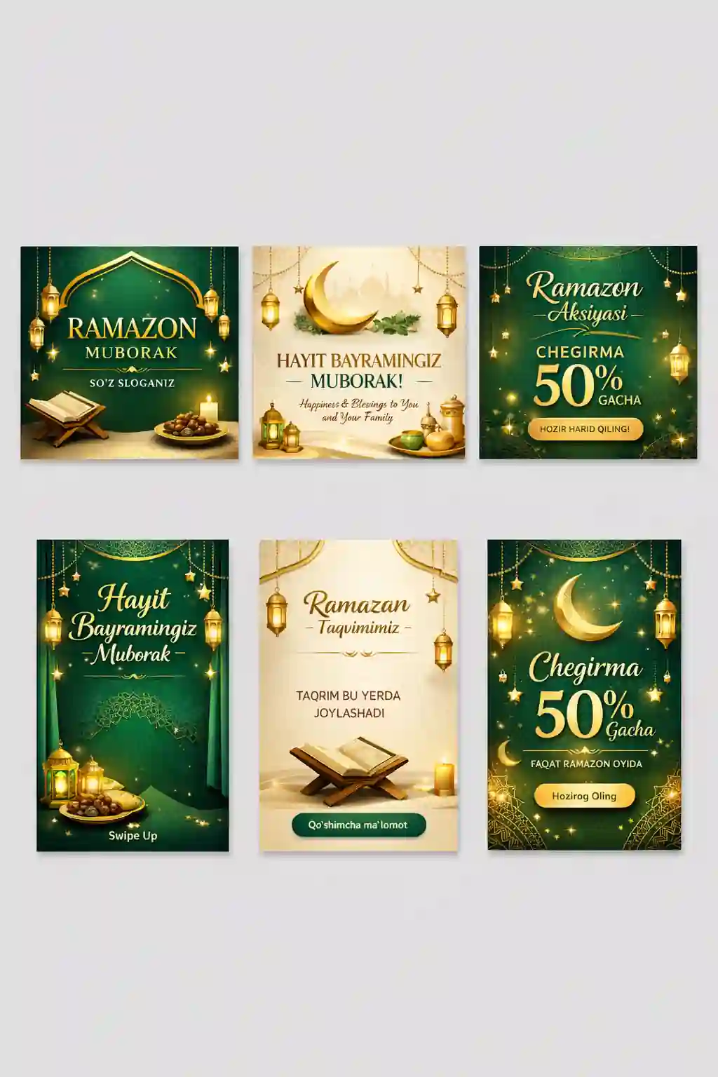 “Ramazon / Hayit Instagram & Story Shablon Paketi”