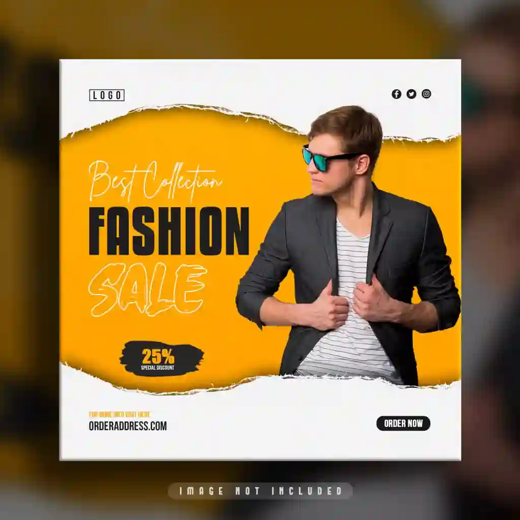 Fashion Sale banner dizayni (PNG + PSD)