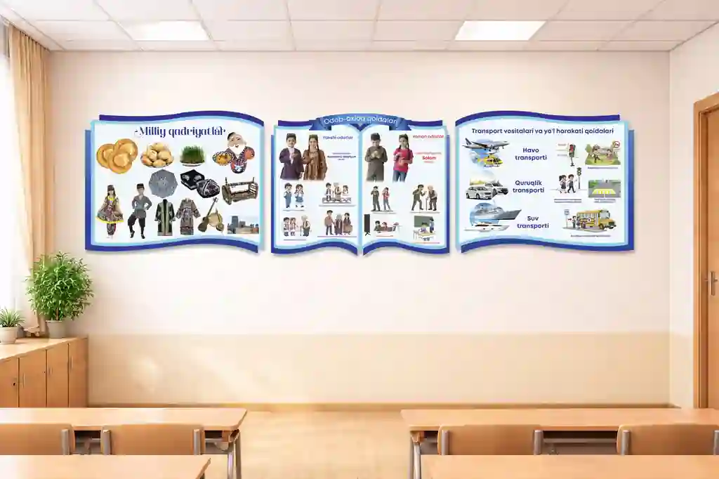 Odob-axloq va milliy qadriyatlar devor stendlari to‘plami