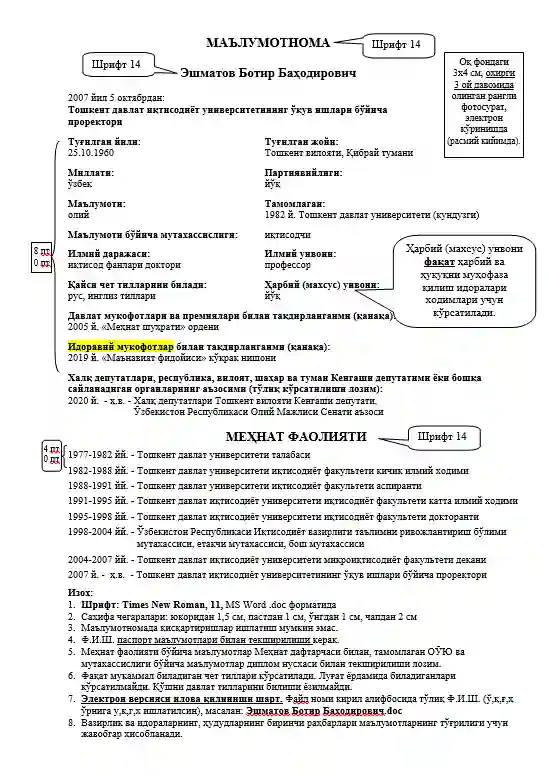 Resume (Obektivka) ELEKTRON