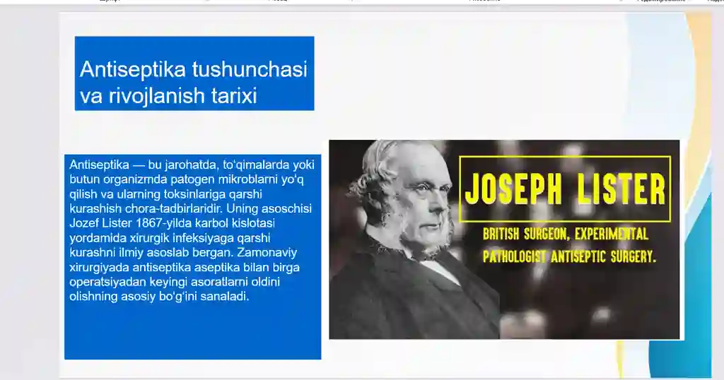 prezentatsiya 1-kurs tibbiyor kasbiga kirish fani uchun