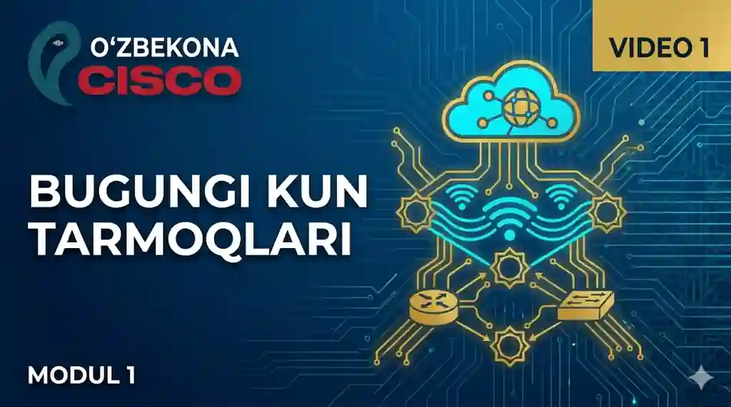 Tarmoq va CISCO nima ekanligi | CCNA 200-301 | 1-dars