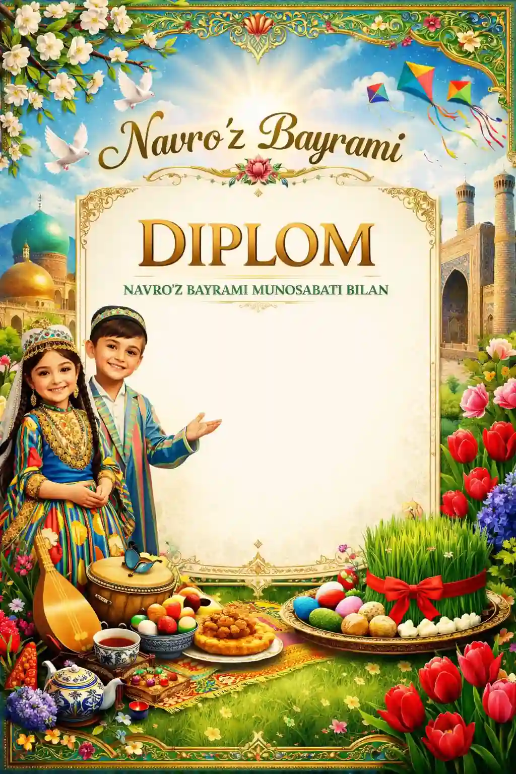 Navro'z bayramiga diplom