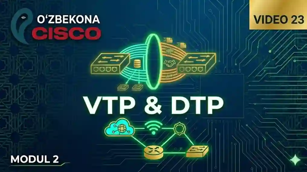 VTP & DTP | CCNA 200-301 | 23-dars