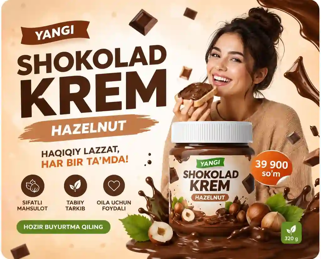 Shokolad krem reklama banneri | Zamonaviy oziq-ovqat dizayni