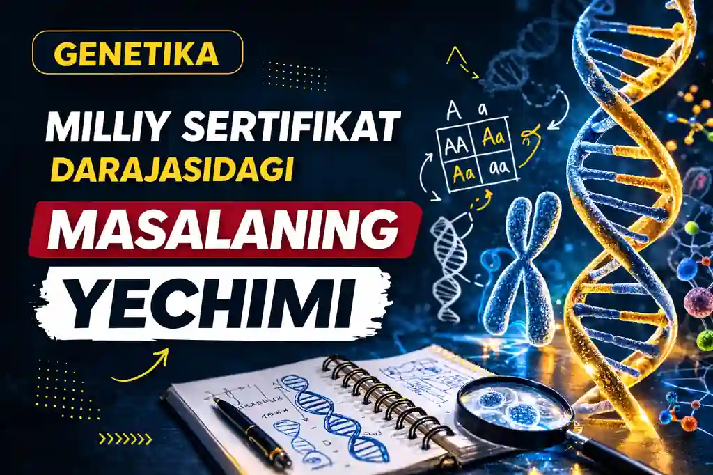 Genetika | Milliy sertifikat darajasidagi masala yechimi