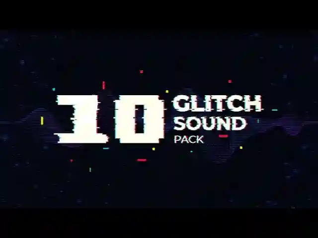 Glitch Sound Effect for video editing