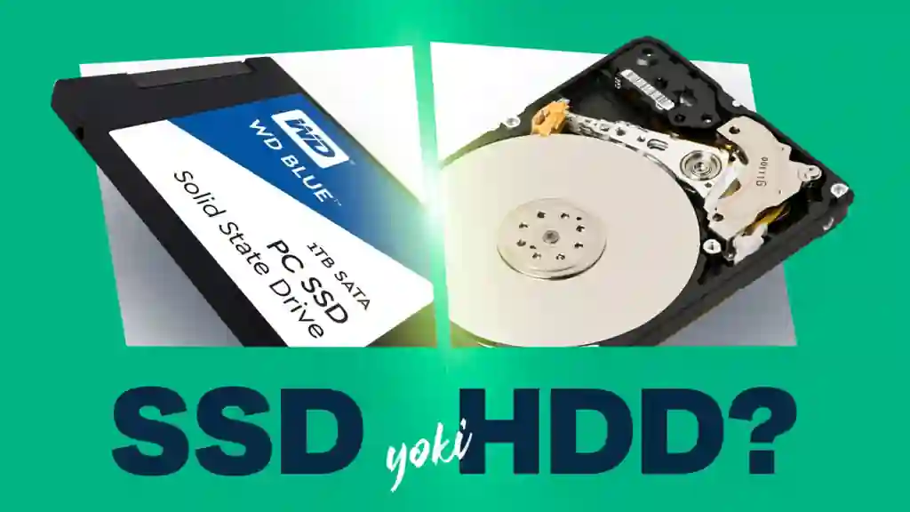 ssd va hdd farqlarini ko'rishingiz mumkin.Jonli ko'rinish