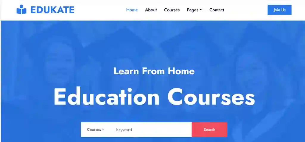 O'quv markaz sayti uchun tayyor(to'liq) shablon