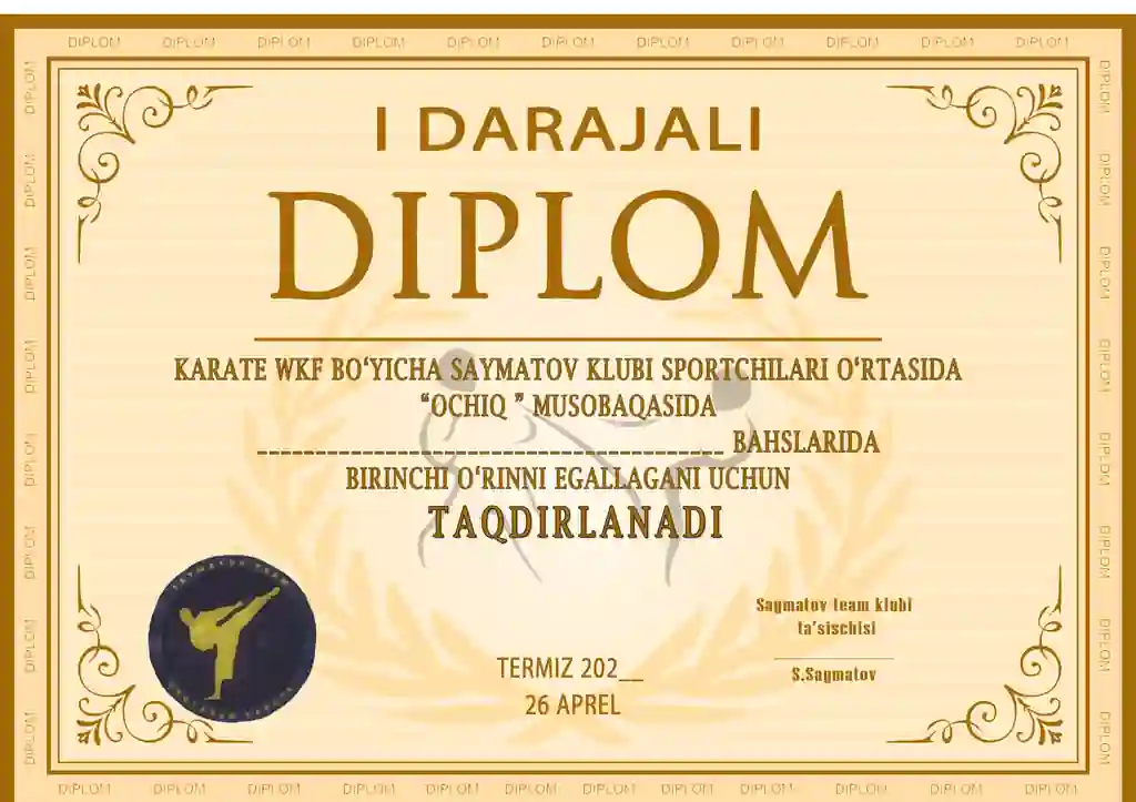Diplom karate