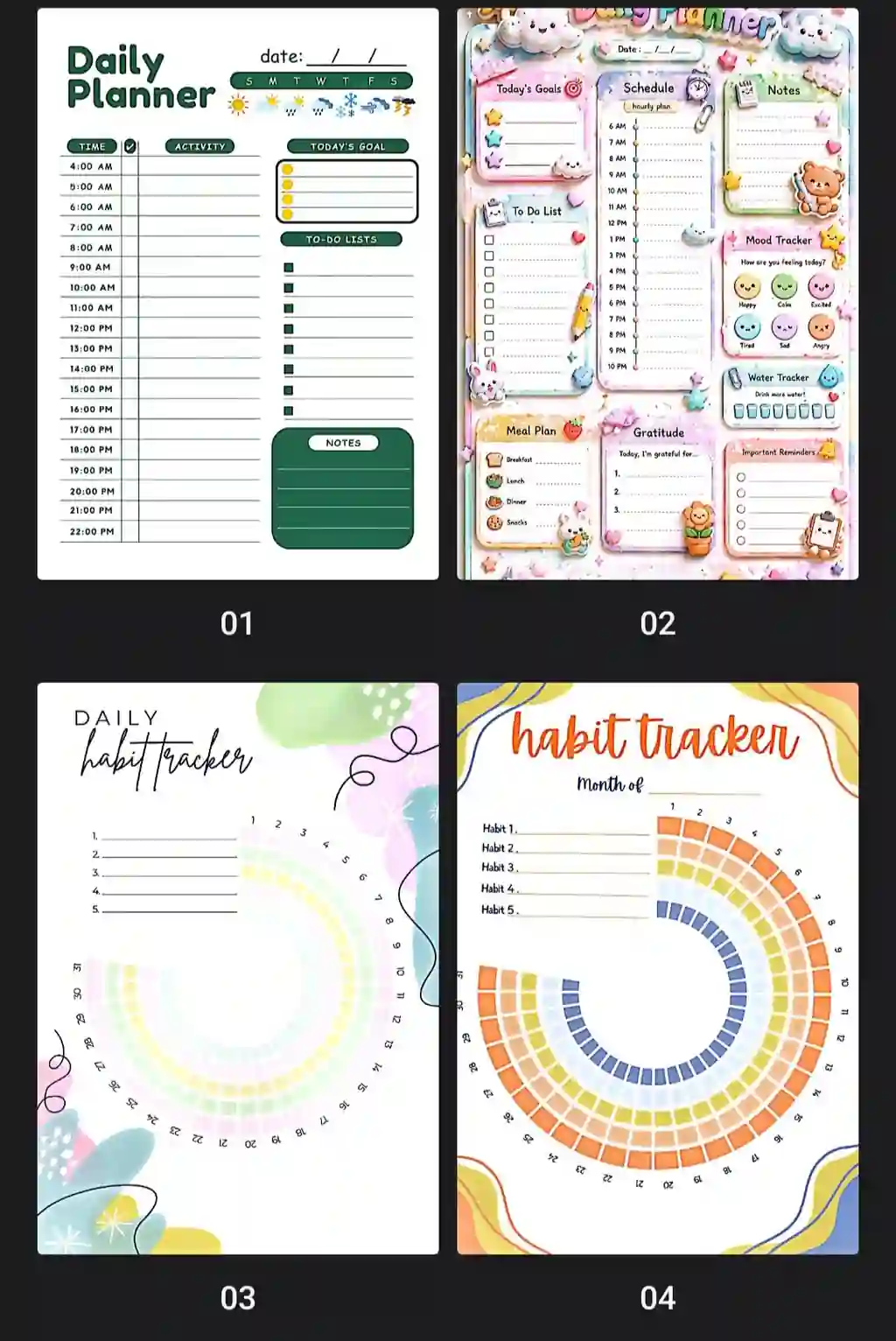 Kunlik reja | daily planner