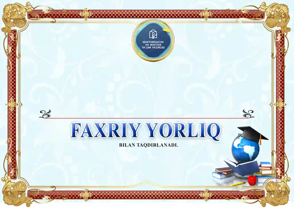 MAKTAB FAXRIY YORLIQ