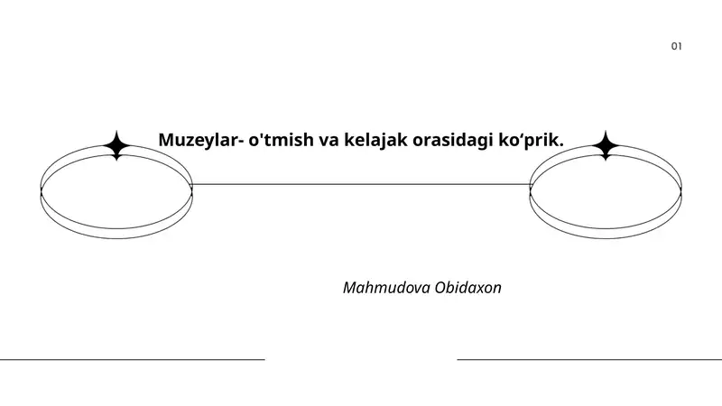 Muzeylar- o'tmish va kelajak orasidagi koʻprik