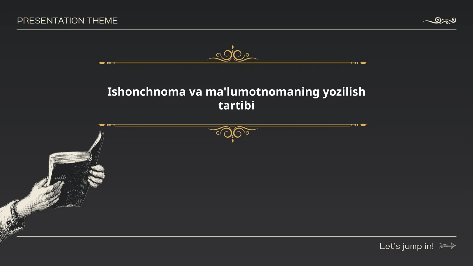 Ishonchnoma va ma'lumotnomaning yozilish tartibi