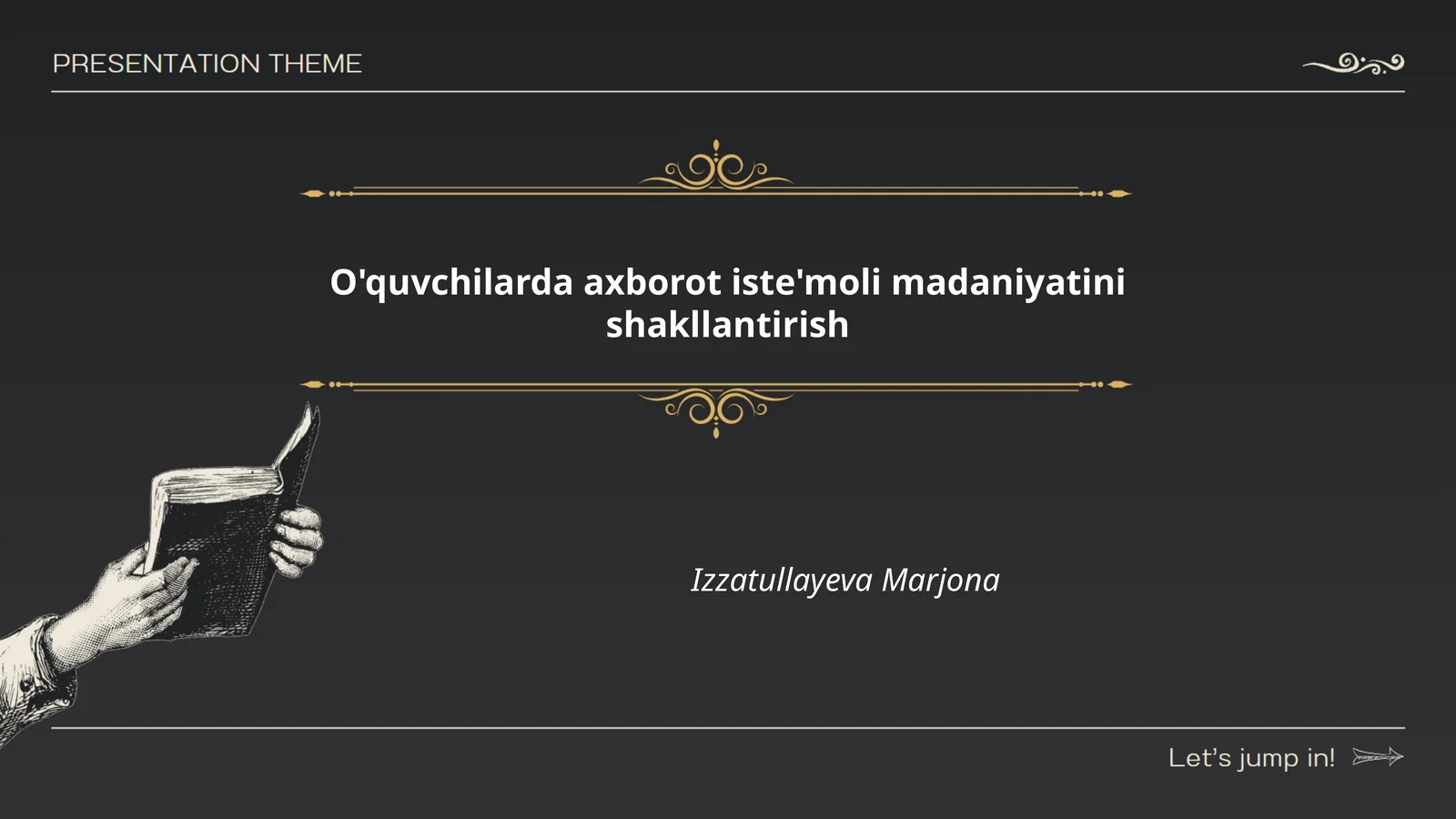 O'quvchilarda axborot iste'moli madaniyatini shakllantirish