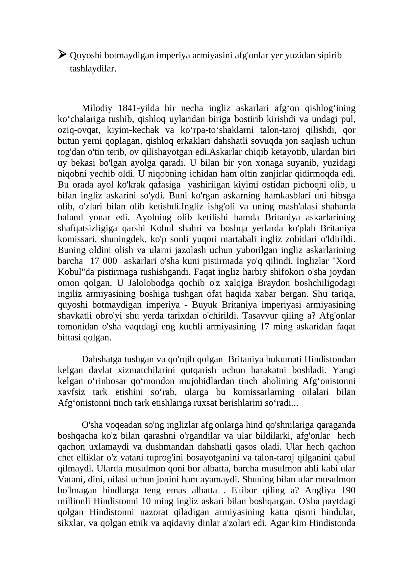 Askarlar Ingiliz askarini qutqargan