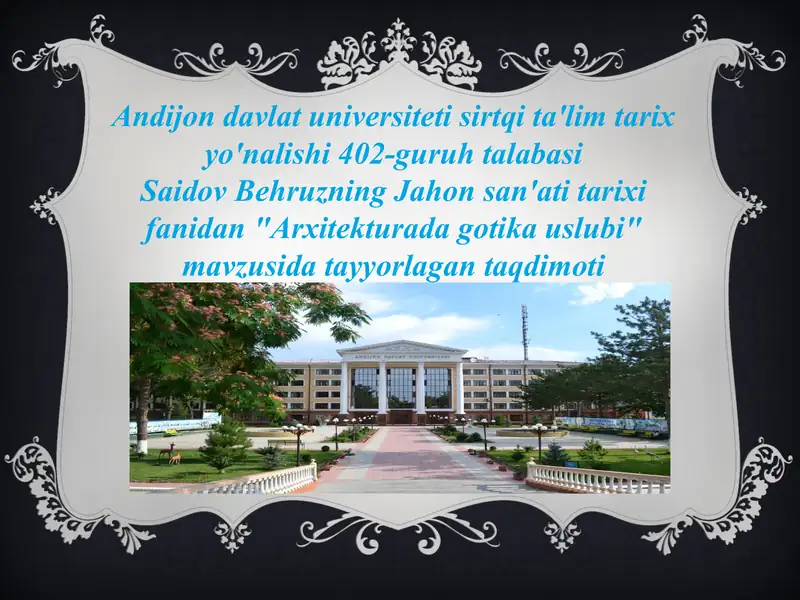 Arxitekturada gotika uslubi