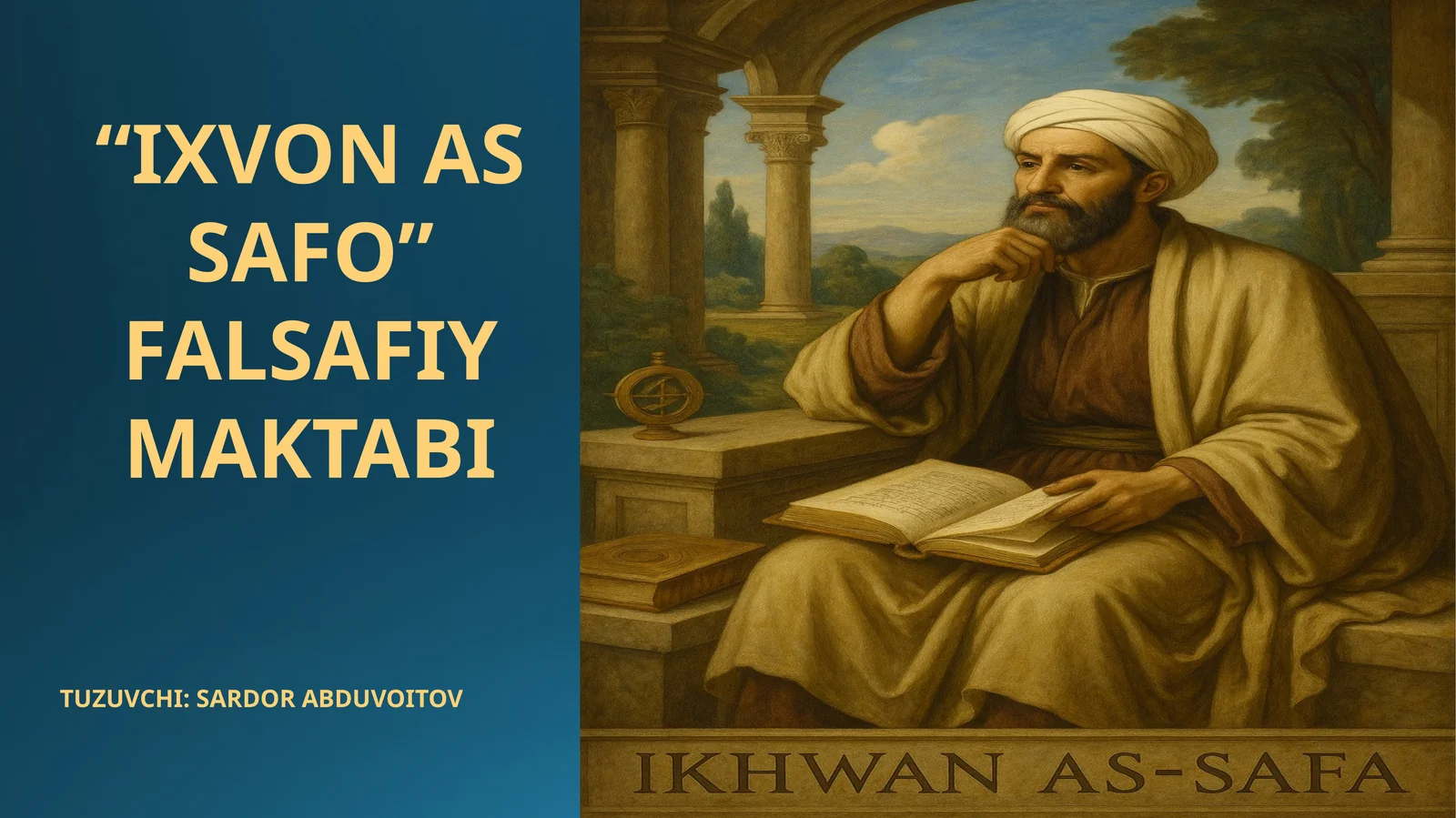 IXVON AS SAFO FALSAFIY MAKTABI