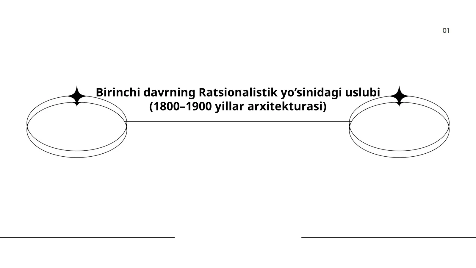 Birinchi davrning Ratsionalistik yo‘sinidagi uslubi (1800–1900 yillar arxitekturasi)