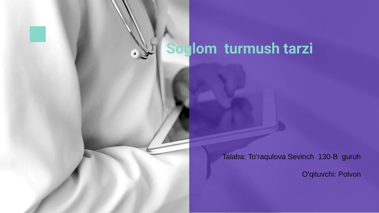 Soglom turmush tarzi